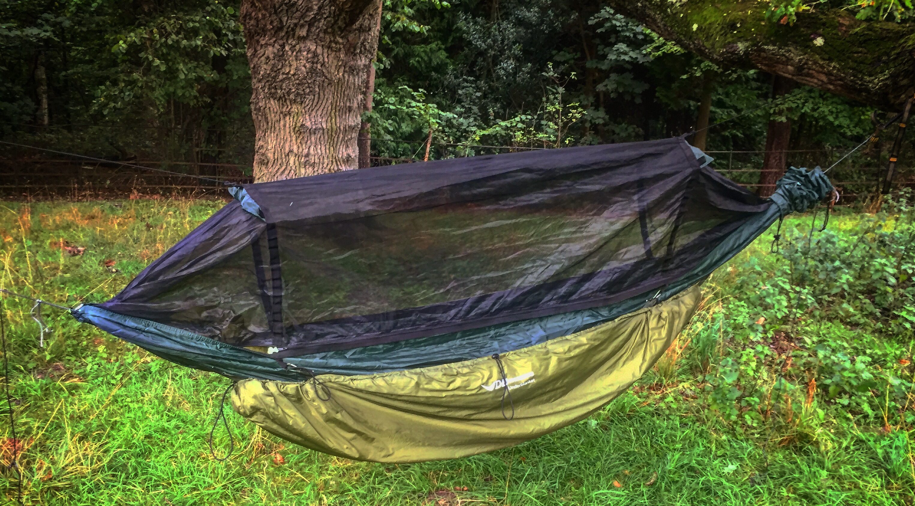 Frontline Hammock showing the underblanket attached